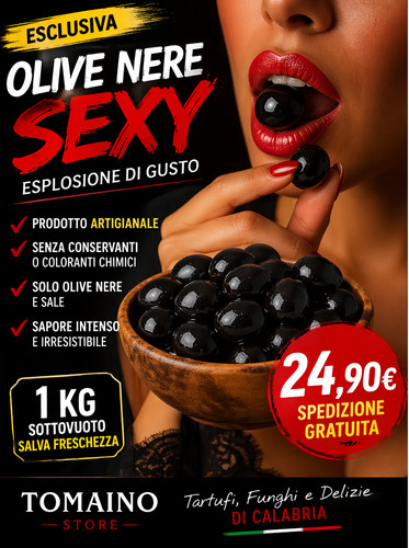 Olive nere infornate naturali - olive,