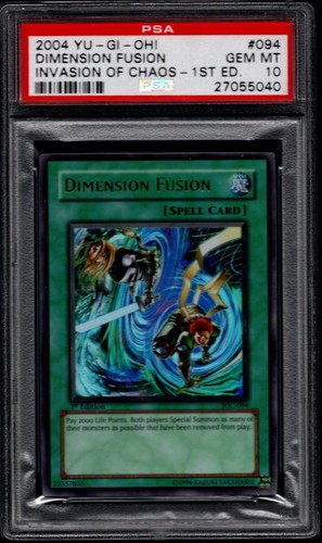 Yugioh psa 2004 - psa, dimension