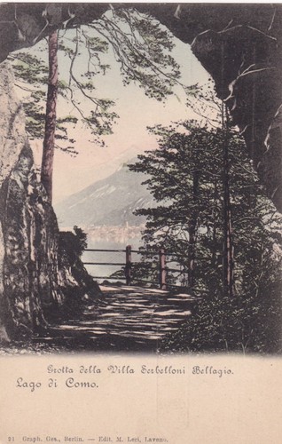 Cartolina lago como - cartolina,