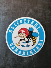 Adesivo Pubblicitario Vintage Elicotteri Carabinieri Aeronautica Militare