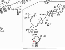 MERCEDES W124 R129 SL PARAOLIO