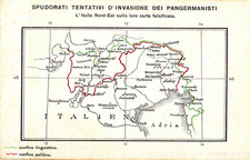 Irredentismo tridentino Cartolina propaganda anti germanica 1912