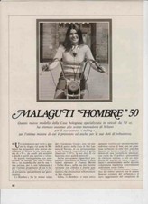 PUBBLICITA'  ADVERTISING-MOTO MALAGUTI HOMBRE '72-MOTOITALIANE MOTOSPORT EPOCA