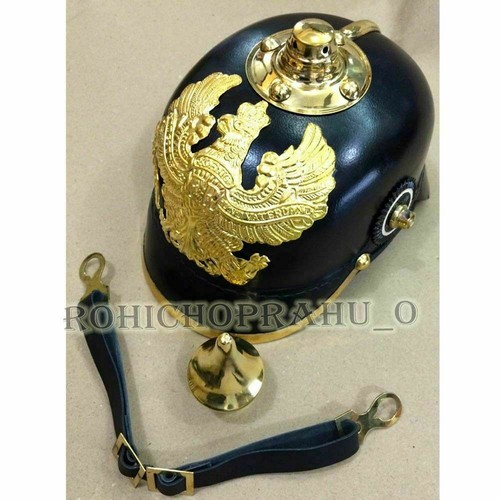 Elmetto prussiano pelle - pelle, da