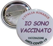 spilla Vaccino Fatto pins patch infermieri soccorritori medici oss vaccinato 