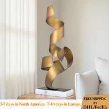 Statua scultura metallo 42 cm astratta tocco di eleganza arte moderna arredamento casa