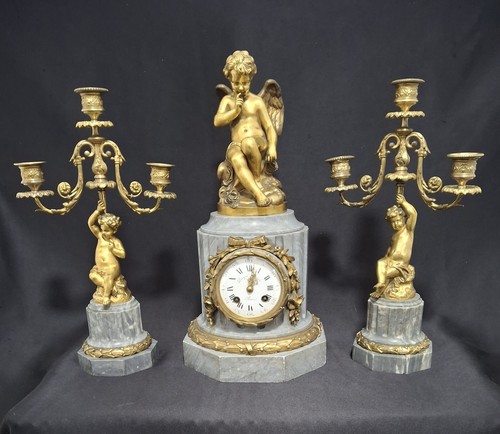 Antico orologio camino - da,