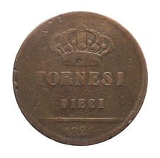 DN - Napoli - 10 tornesi 1825