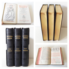 1950 BREVIARIUM ROMANUM Pre-Vatican II 3Vol. (of 4) CATHOLIC Latin BIBLE Binding