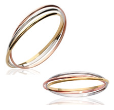 Bracciale Triplo Joncs 3 Oro