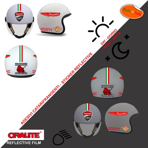 Adesivi casco catarifrangenti