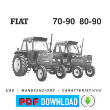 Trattore Fiat 70-90 80-90 Fiatagri Manuale uso manutenzione Libretto istruzioni