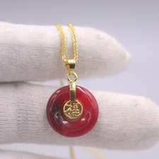 Ciondolo giada rossa da donna