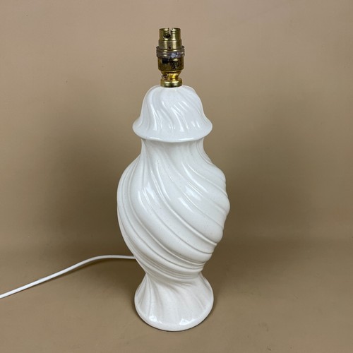 Vintage ceramic cream lamp - vintage,