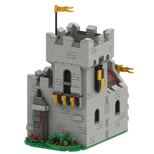 Torre castello medievale moc - castello,