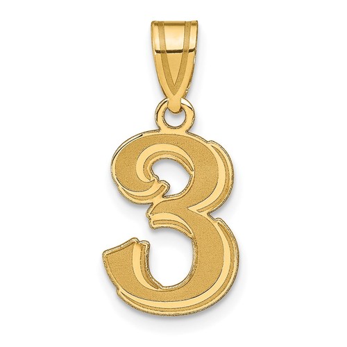 Ciondolo numero inciso in - ciondolo, 3