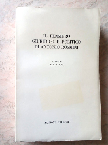 Sciacca il pensiero - m.,