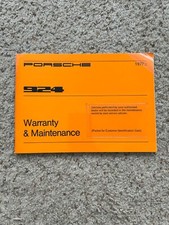 1977 1/2 Porsche 924 Warranty