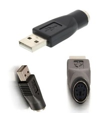 CONNETTORE ADATTATORE da PS/2 FEMMINA a USB MASCHIO mouse tastiera PS2