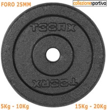 COPPIA DISCHI PESI GHISA NERA