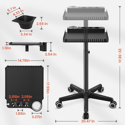 Tasalon salon rolling - salon, tray