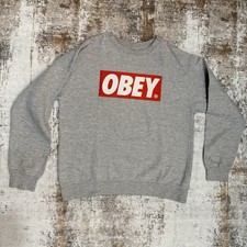 Felpa Obey The Box Crew grigio
