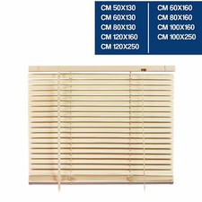 TENDA VENEZIANA TENDE VENEZIANE CREMA PARASOLE PER FINESTRE IN PVC V/MISU 26162V