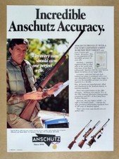 1985 Anschutz Classic .22 Sporter Rifle vintage print Ad