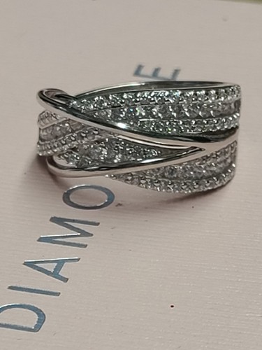 Anello diamonique doppia - diamonique,