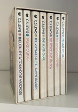 Vintage Box Set CHRONICLES OF NARNIA 1-7 Collier C. S. Lewis Lot
