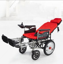 Sedie a rotelle elettriche pieghevoli portatili scooter disabili anziani doppio motore