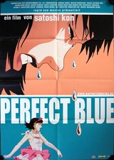 Poster film tedesco manga blu perfetto A1 Satoshi Kon Pâfekuto burû TOP RapidEye