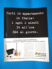 RITAGLIO DI GIORNALE PUBBLICITA' GT CASA ALARM ALLARME DA COLLEZIONE - (141)