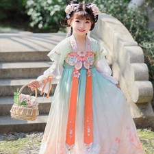 Ragazze Ricamato Hanfu Abito
