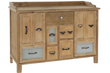 CASSETTIERA COUNTRY CHIC LEGNO NATURALE VINTAGE ETNICA INDUSTRIAL cm115x35H82