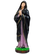 STATUA MADONNA ADDOLORATA CM 63 IN RESINA CON OCCHI IN VETRO PRODUZIONE ITALIANA