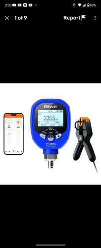 Elitech 500pro manometro - elitech, pt-500pro+
