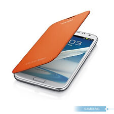Custodia flip cover originale Samsung ufficiale Galaxy Note 2 N7100 con NFC - arancione