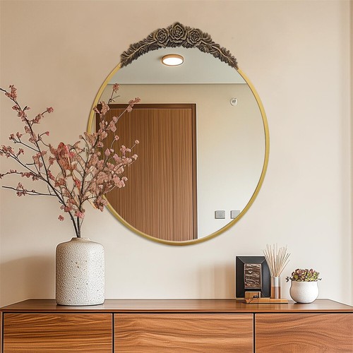 Specchio ovale vintage barocco