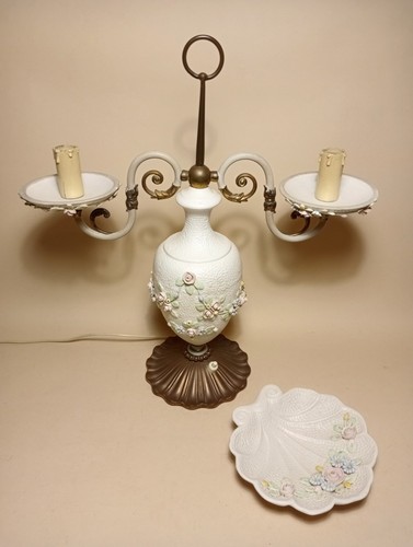 Capodimonte lampada ciotola - capodimonte, e