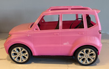 Mattel Barbie Escalade SUV Jeep ROSA veicolo auto furgone 2016 DVX58 specchietti mancanti