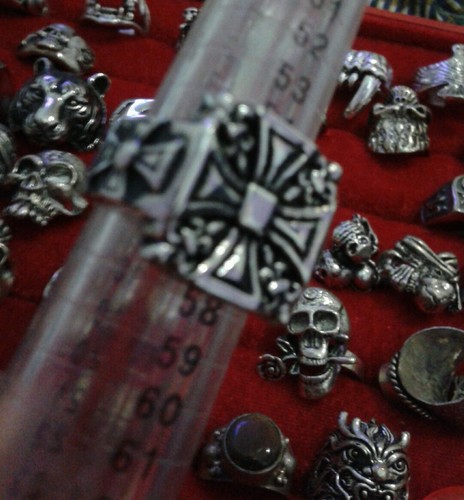 Anello croce malta acciaio - croce,