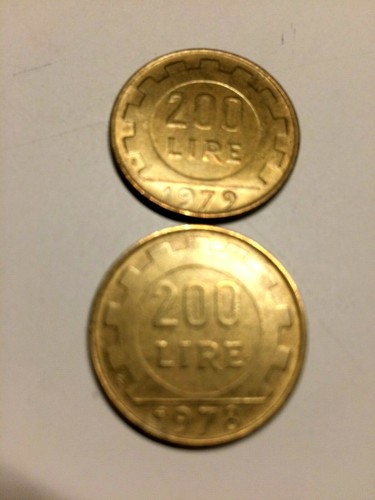 Monete 200 lire 1978 1979 - da,