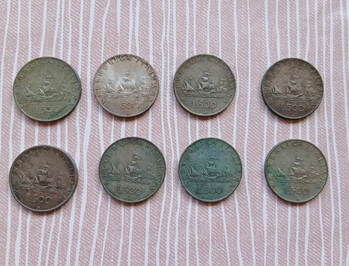 Lotto monete 500 lire - 8,