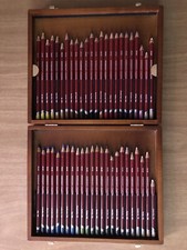 Derwent Pastel 48 Matite Pastello Professionali Acquerellabili Cofanetto Legno.