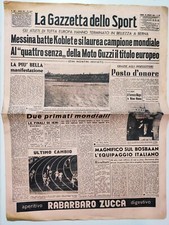 GAZZETTA DELLO SPORT 30 AGOSTO 1954 GUIDO MESSINA CAMPIONE DEL MONDO CICLISMO