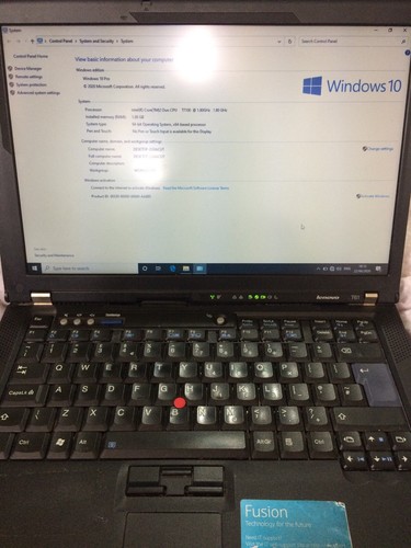 Lenovo thinkpad t61 windows - lenovo,