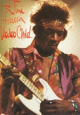 JIMI HENDRIX  - CARTE POSTALE - VOODO CHILD