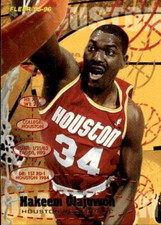 card NBA Akeem Olajuwon Rockets 1995 fleer #71