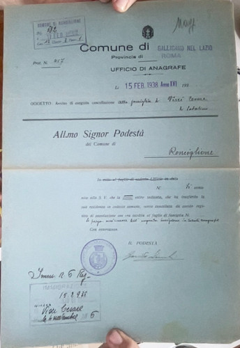 Anagrafe gallicano nel lazio - nel,